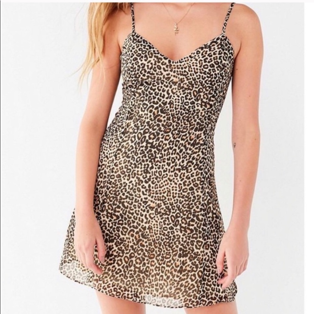 Urban Outfitters Leopard Slip Dress